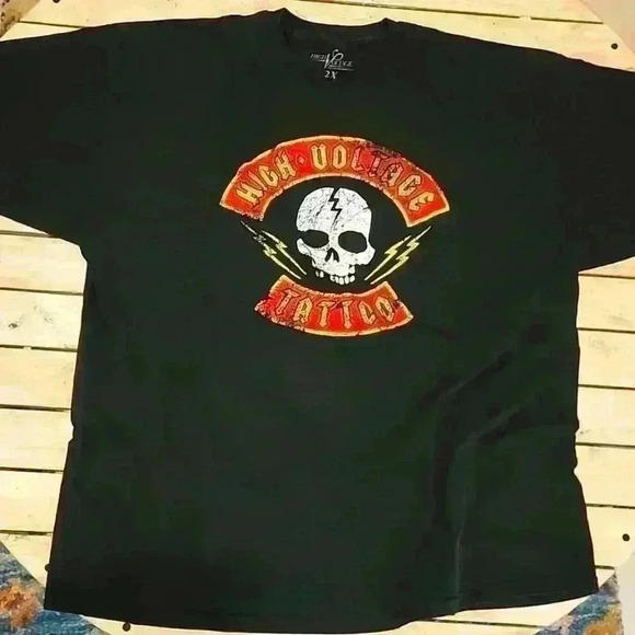 High Voltage Tattoo T Shirt 2xl Hollywood - Picture 2 of 5